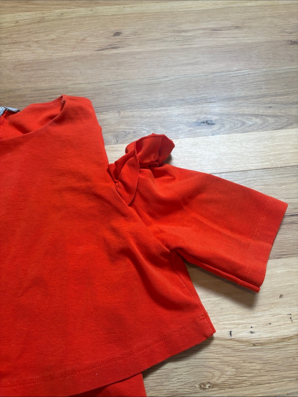 ASOS Orange Cold-Shoulder Ruffle Nursing Top Women’s 4 - Picture 5 of 15